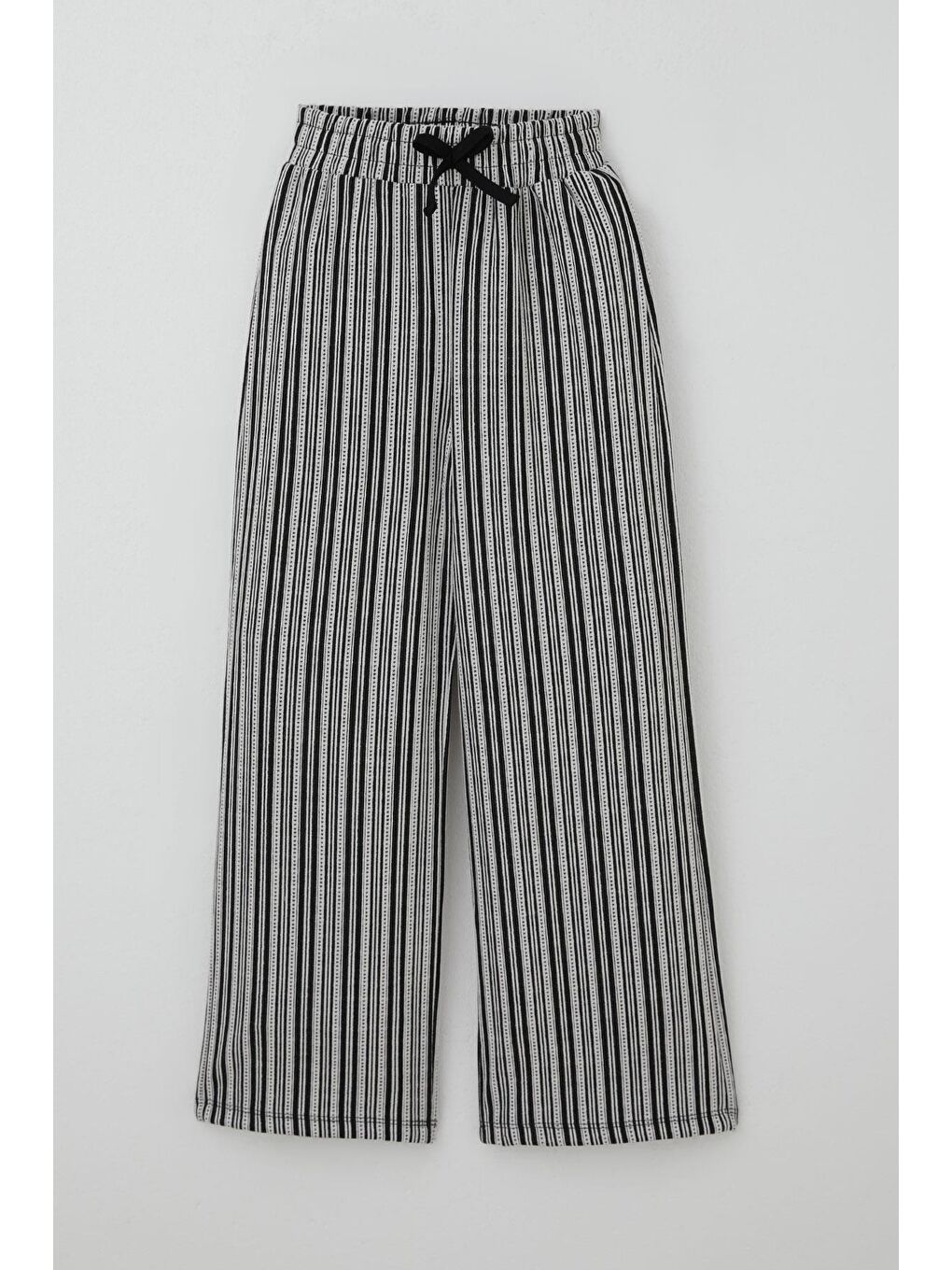 Kız Çocuk Pantolon Fiyonk Aksesuarlı Beli Lastikli Karışık Renk (4-8 Yaş)-3