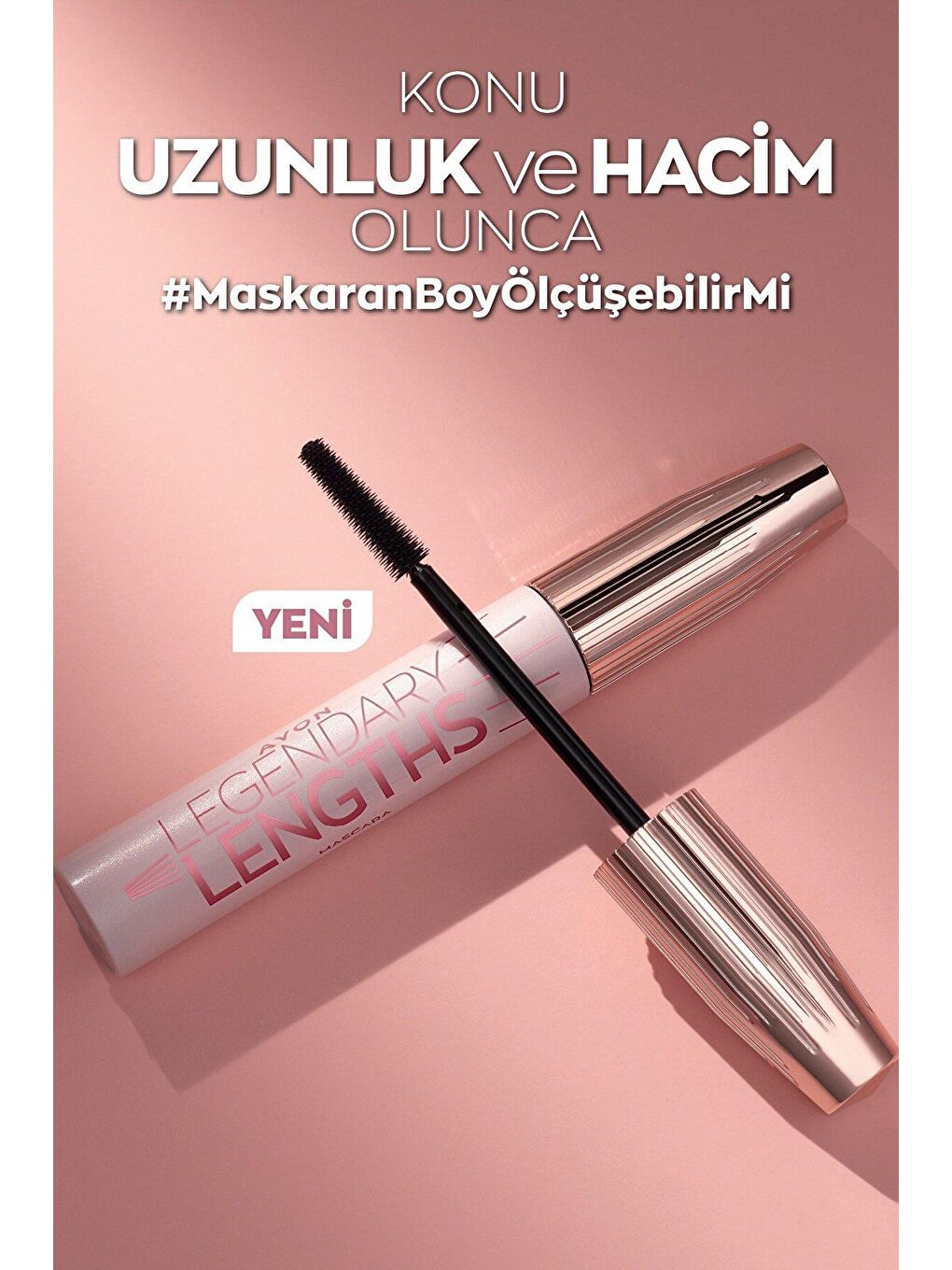 AVON Renksiz Legendary Lengths Hacim ve Uzunluk Veren Siyah Maskara 10 ml - 1