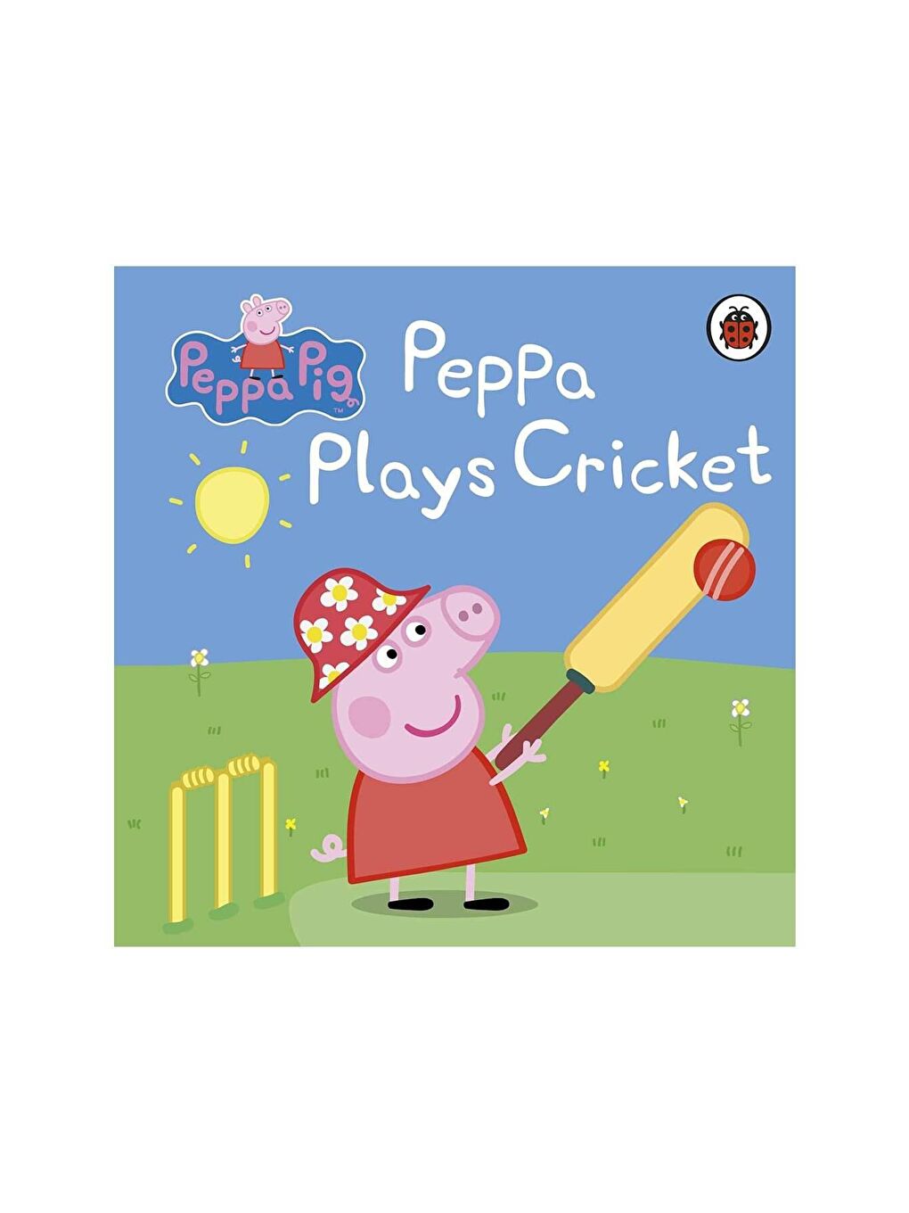 Peppa Pig Beyaz-Renklibaskı : Peppa Plays Cricket