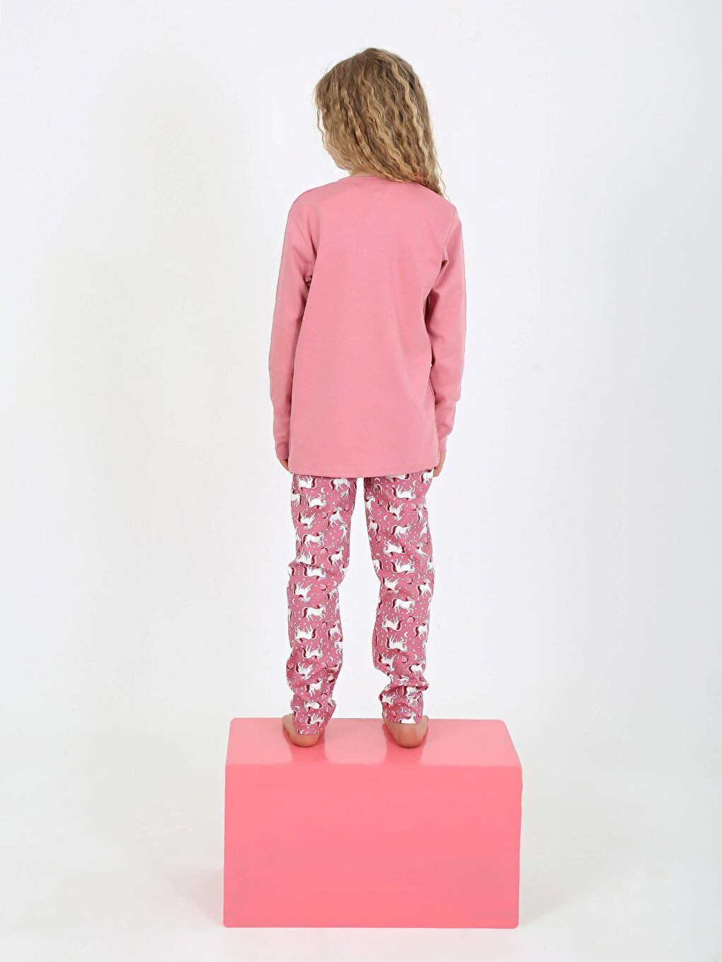 Vitmo Pembe Kız Çocuk Uzun Kollu %100 Pamuklu Pijama Takımı Magical Horse - 2