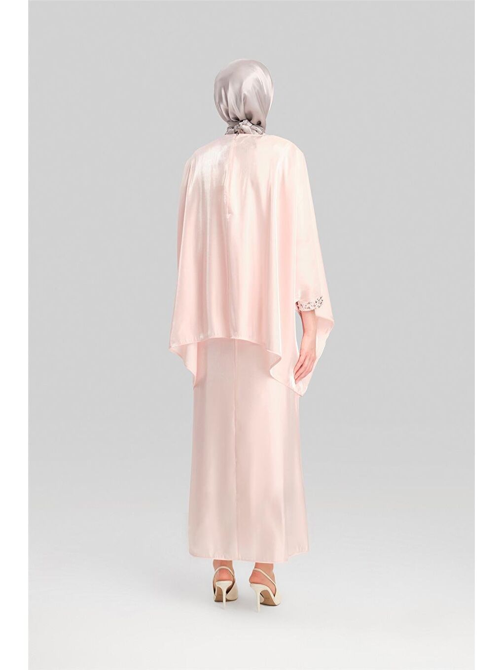 Pembe İşleme Detaylı Takım 24Y6833 Pudra-8