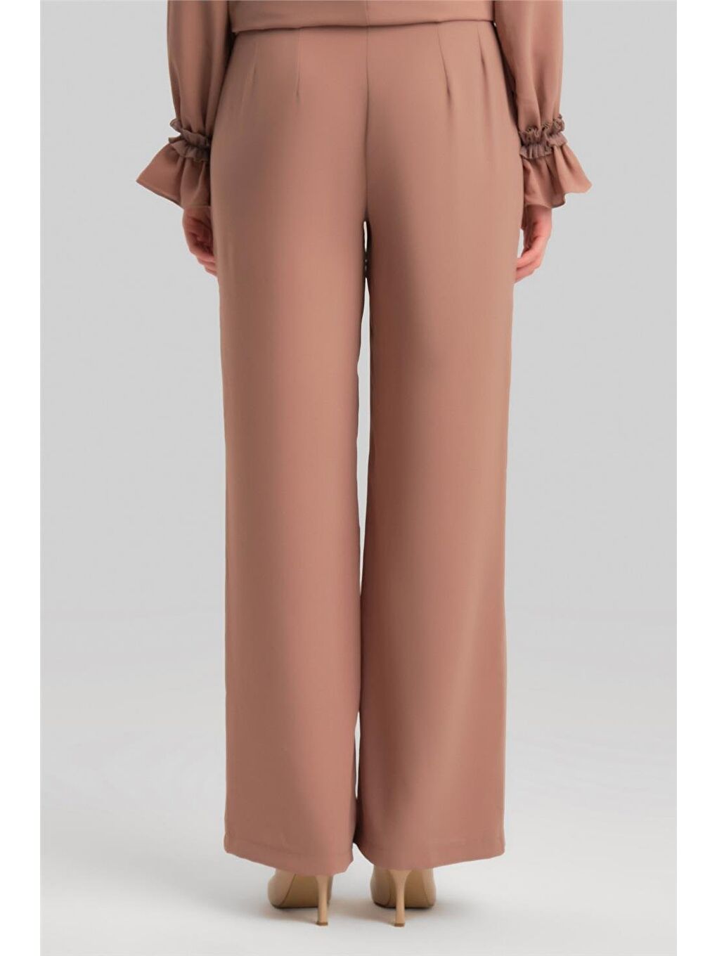 Bej Şifon Ve İşlemeli Takım 24Y6841 Vizon-7