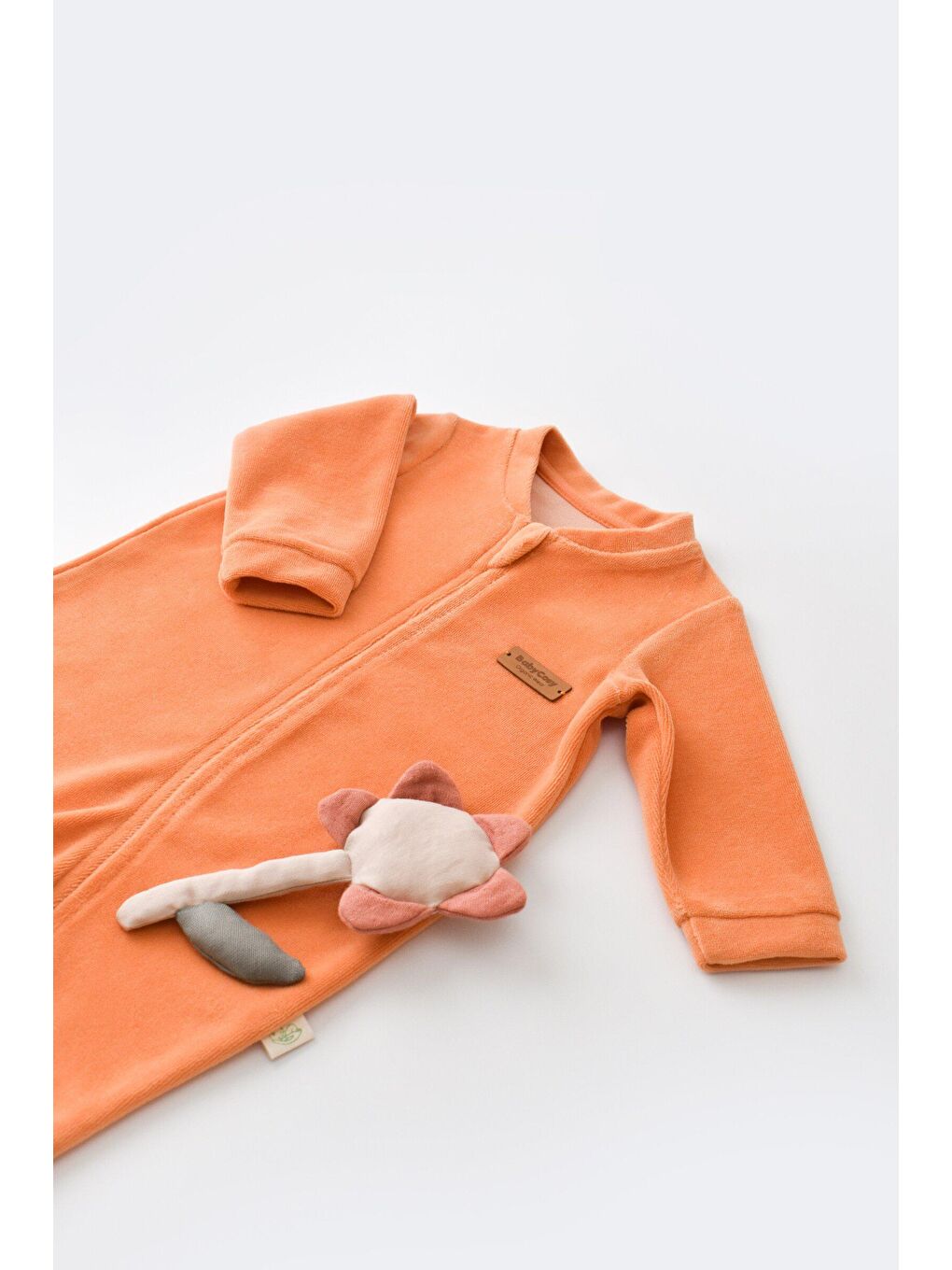 Mercan Kadife Fermuarlı Tulum-2