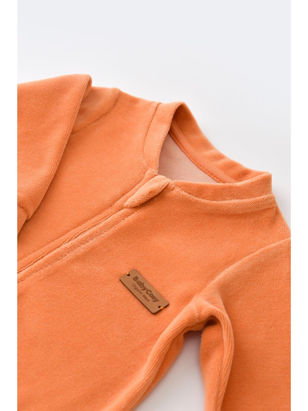 Mercan Kadife Fermuarlı Tulum-3