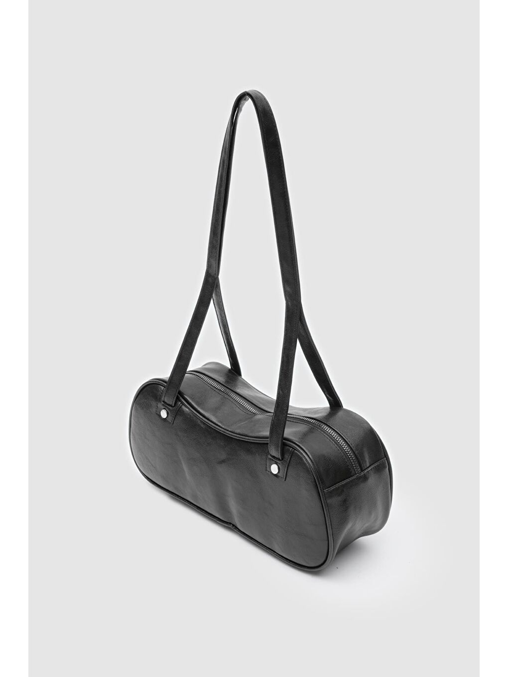 Baguet Vintage Baget Çanta Siyah-2