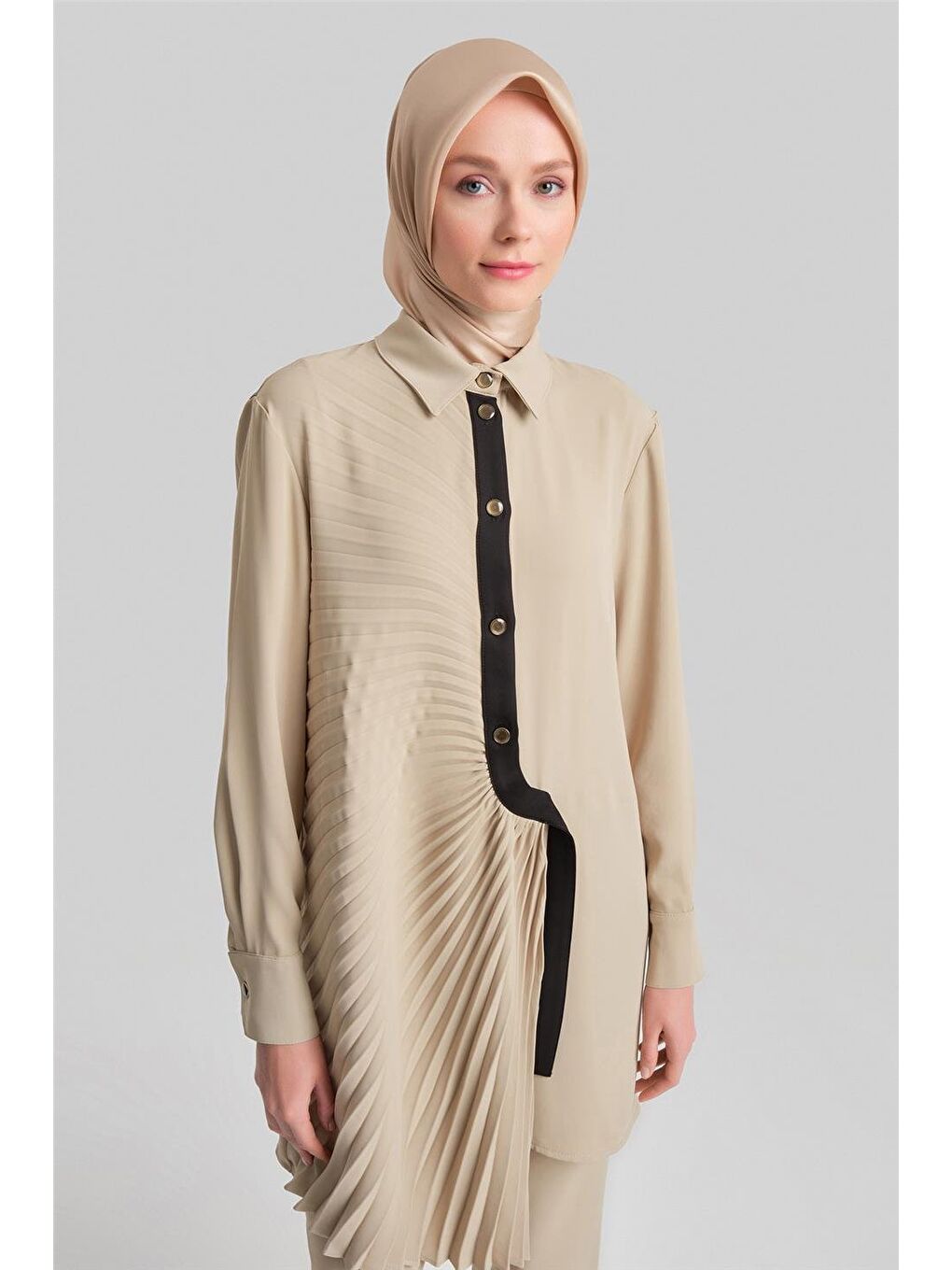 Soley Detaylı Monokrom Takım 24Y6815 Bej-2