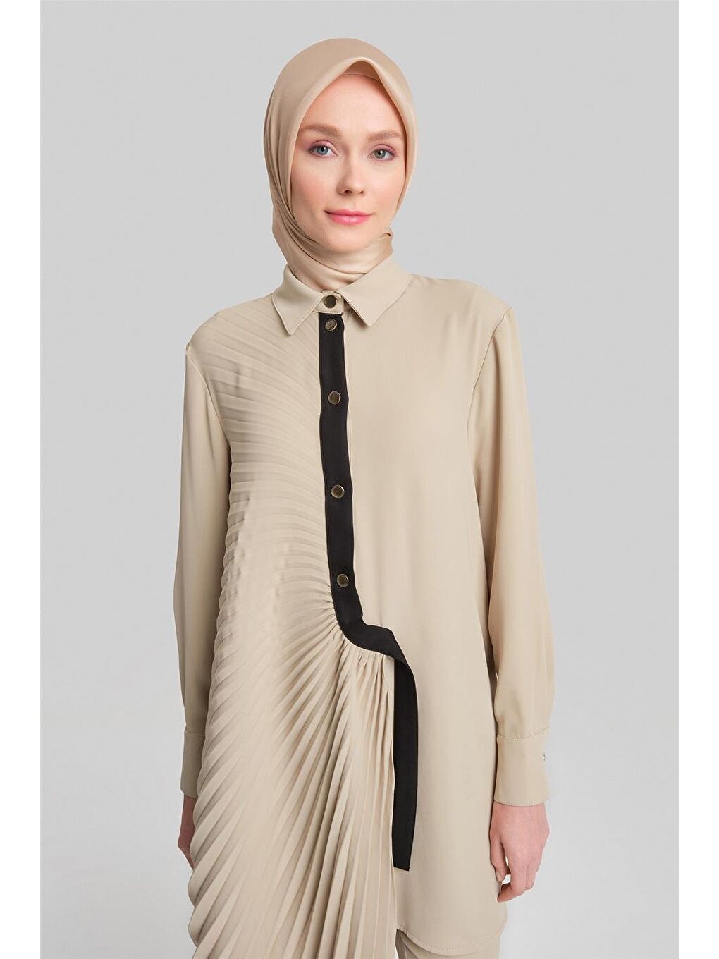 Soley Detaylı Monokrom Takım 24Y6815 Bej-3
