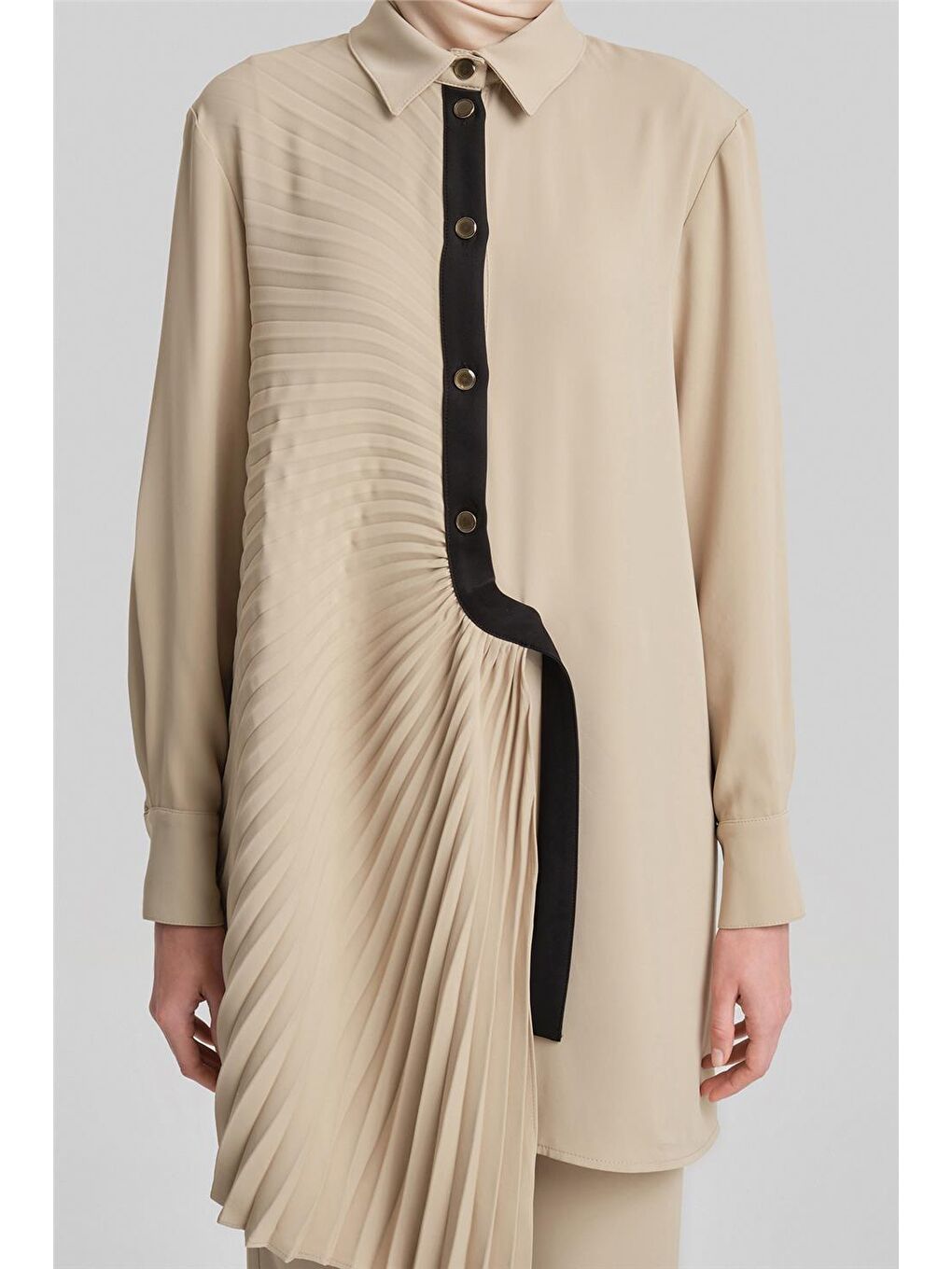 Soley Detaylı Monokrom Takım 24Y6815 Bej-4