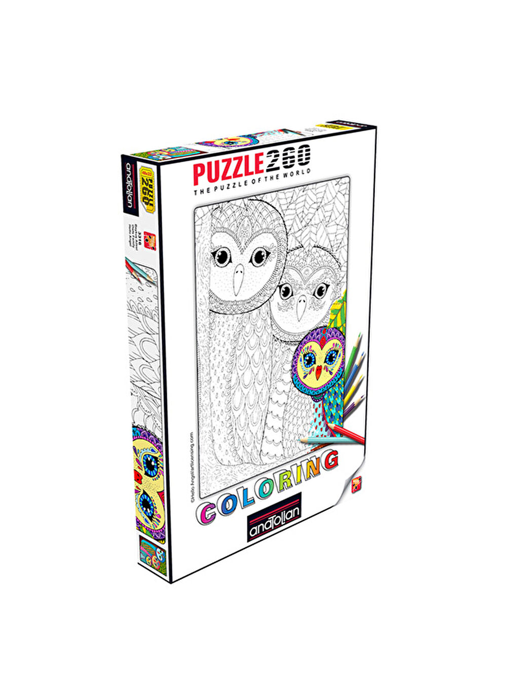 Anatolian Puzzle 260 Parça Baykuş Ailesi 3316