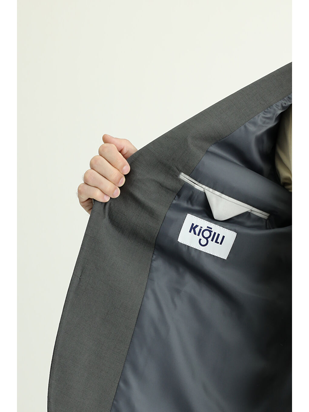 Gri Regular Fit Pamuklu Spor Ceket-5