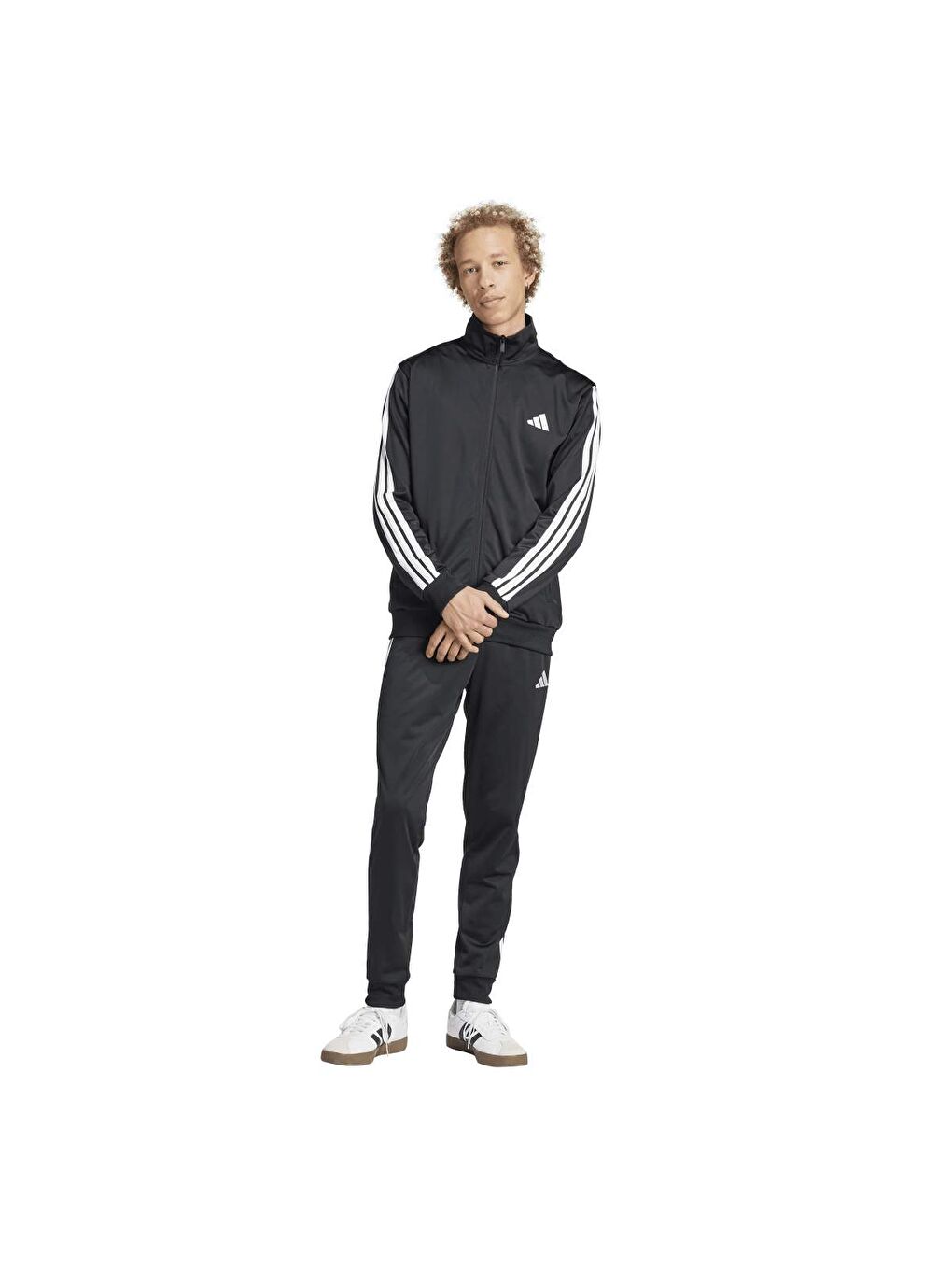 Adidas 3 Stripes Traning Tt Ts Erkek Siyah Eşofman Takımı