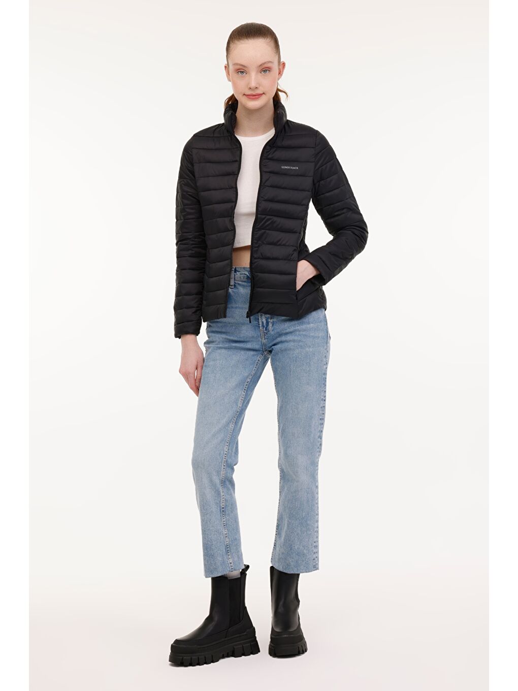 WB PADDED 1SN28 4PR Siyah Kadın Mont-2