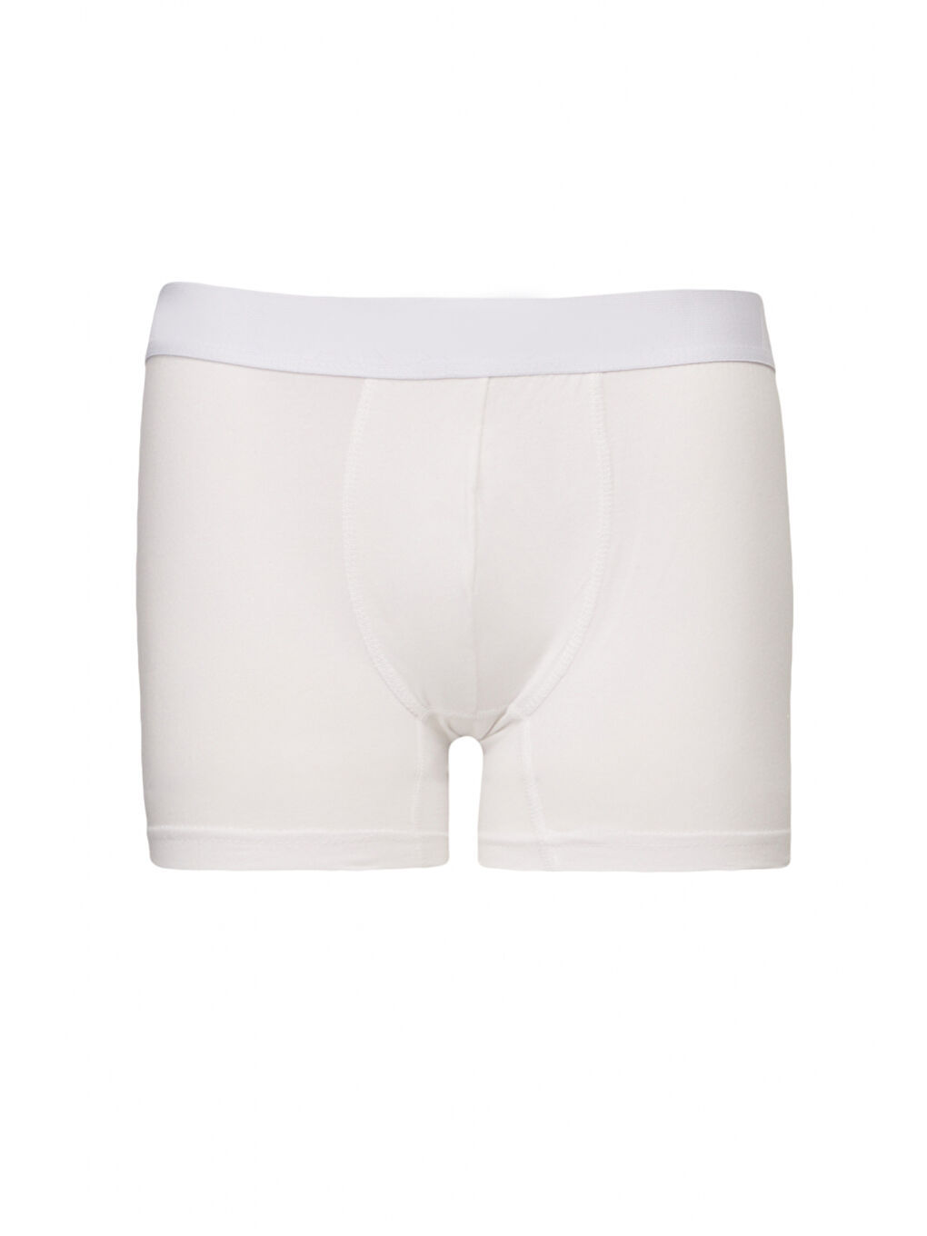 Erkek Beyaz-Lacivert 3lü Boxer Paketi-1