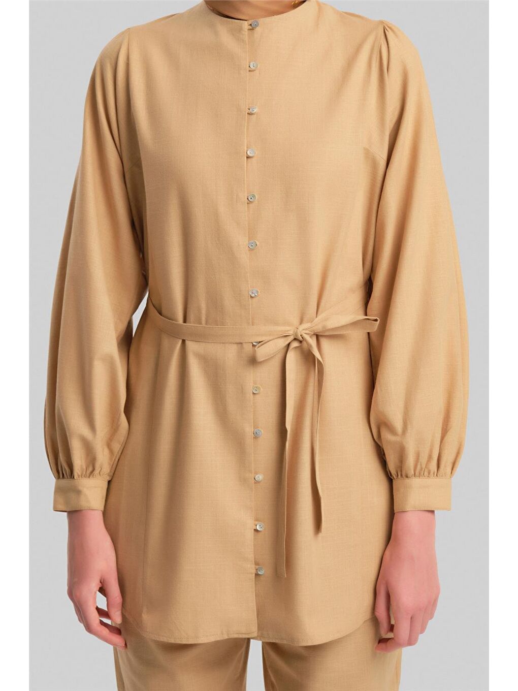 Brit Düğmeli Takım 24Y6826 Bej-3