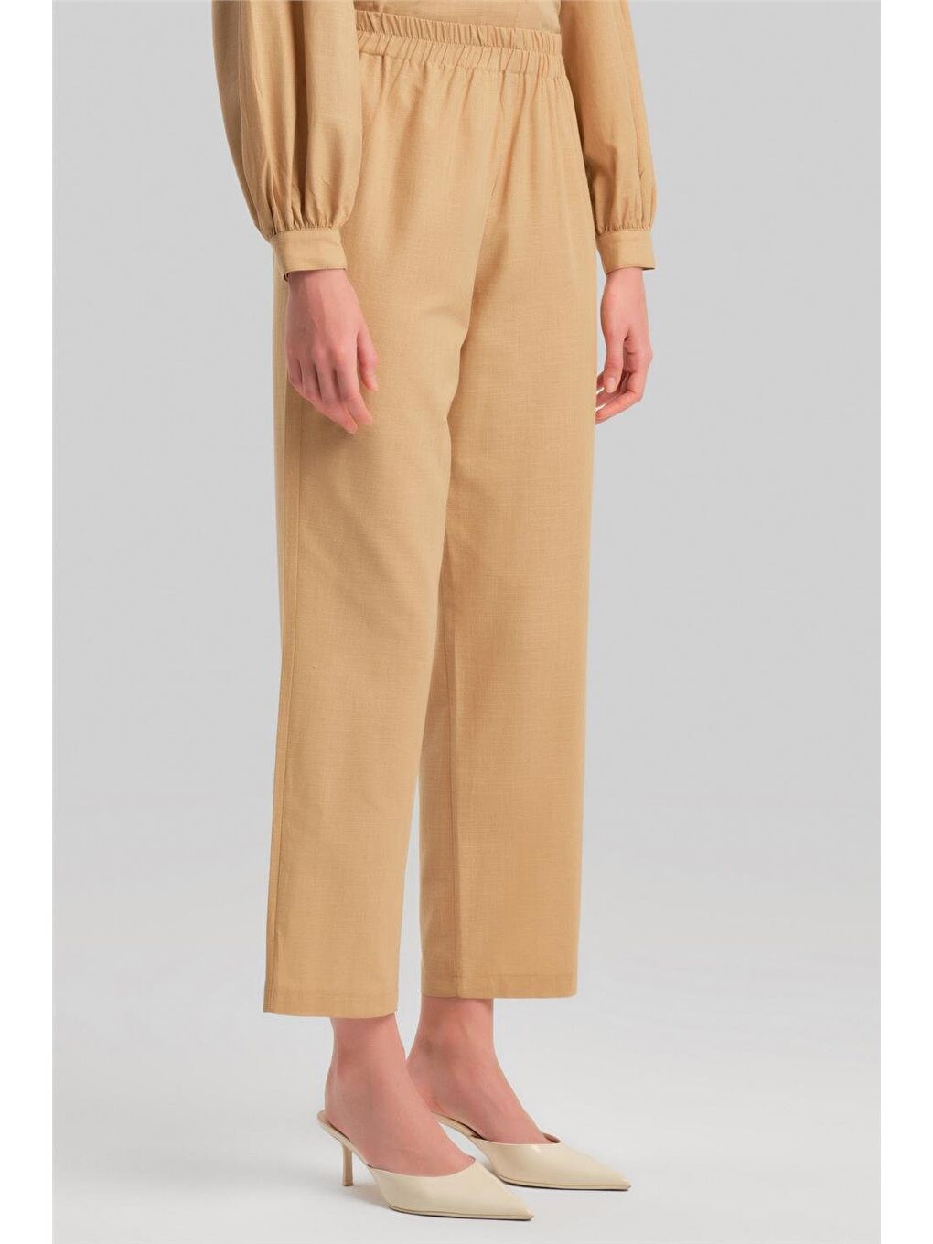 Brit Düğmeli Takım 24Y6826 Bej-6