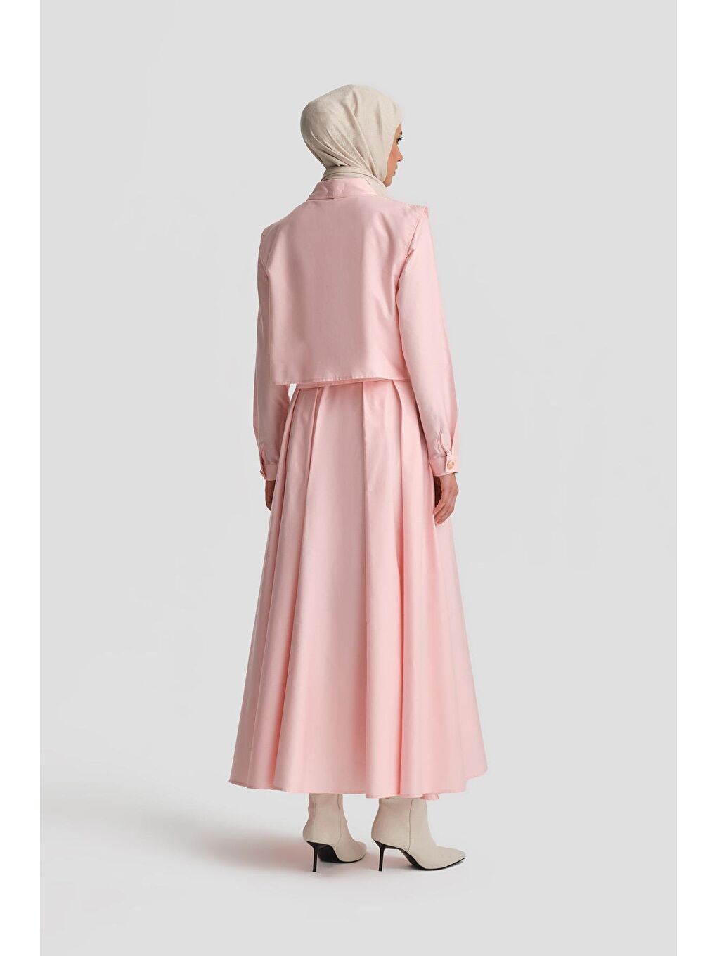 Önü Bağlamalı Takım 24K6917 Pembe-3