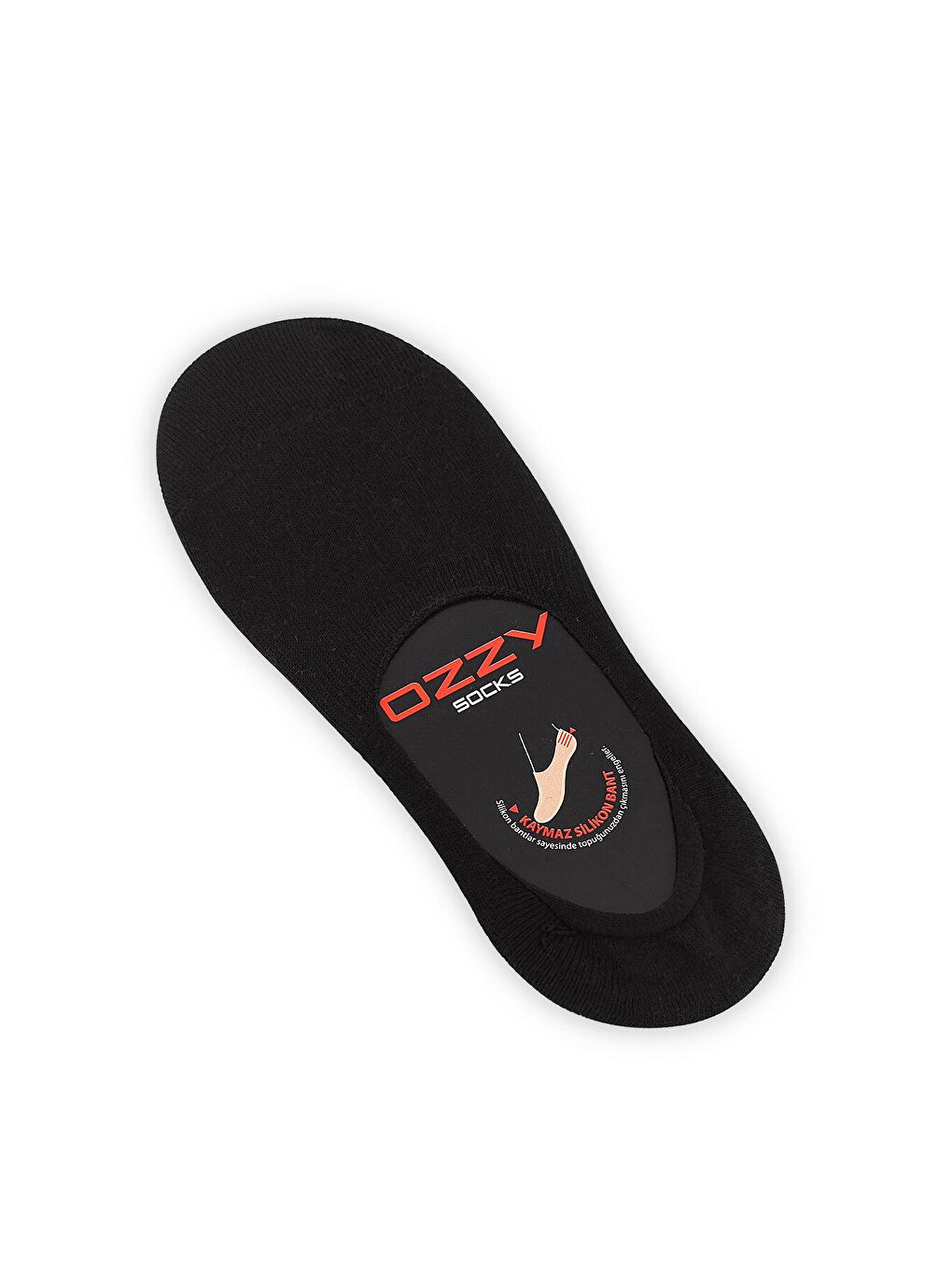 OZZY SOCKS Beyaz-Siyah-Gri Melanj 12 Çift Unisex Dikişsiz Babet - 5