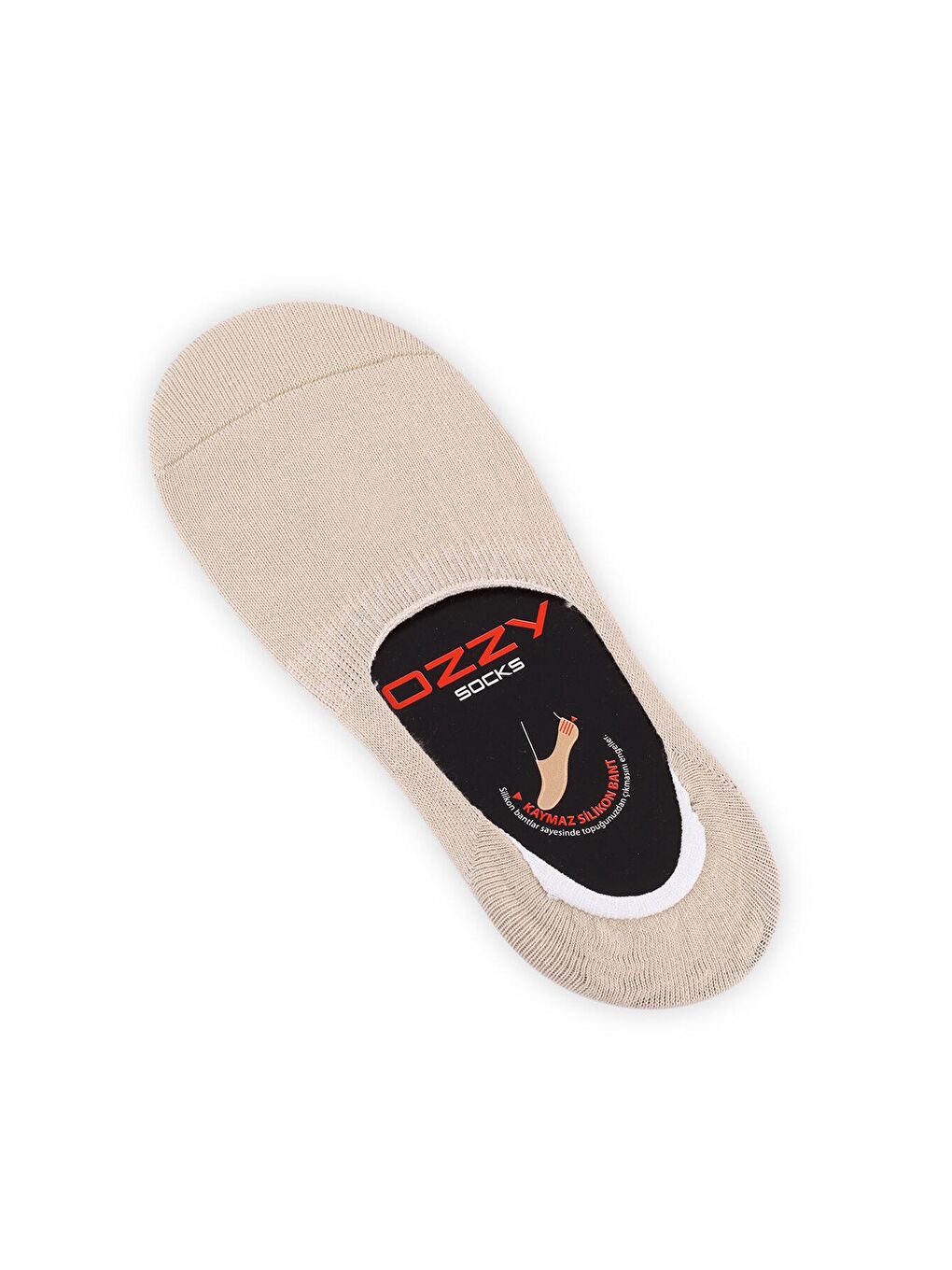 OZZY SOCKS Beyaz-Siyah-Gri Melanj 12 Çift Unisex Dikişsiz Babet - 7