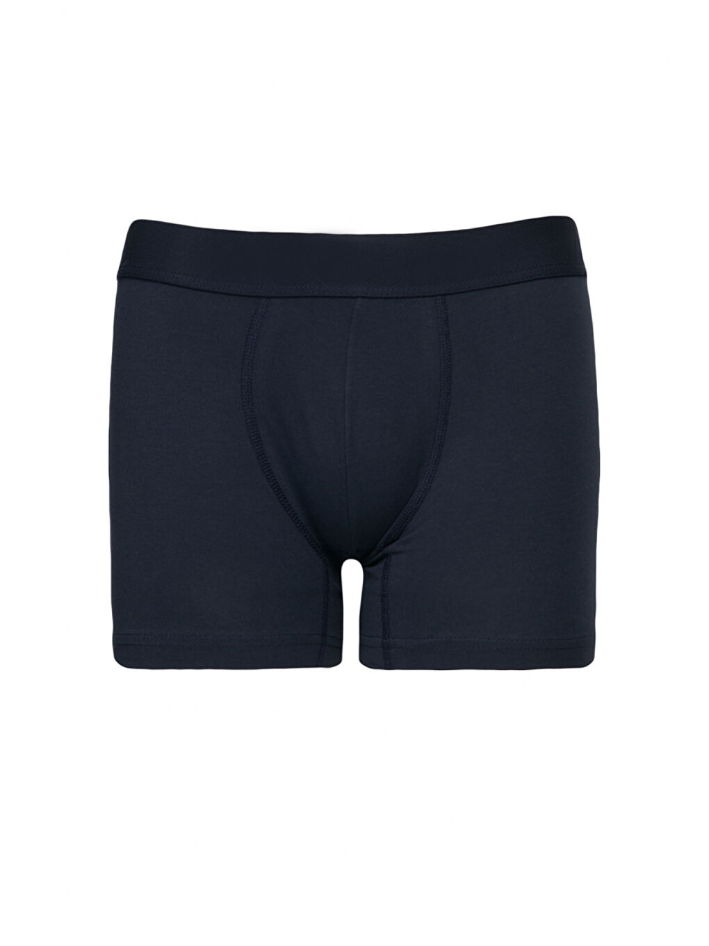 Erkek Gri-Lacivert Premium Pamuklu 3'lü Paket Esnek Boxer-2