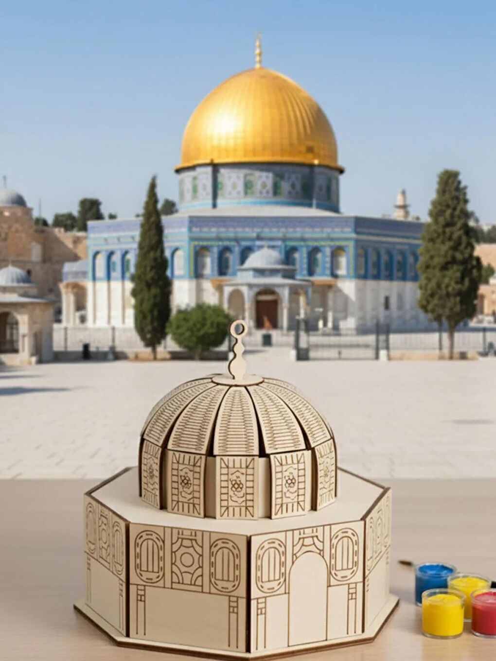 Oyuncak Mescid-İ Aksa 3D Ahsap Puzzle - Standart Standart-1
