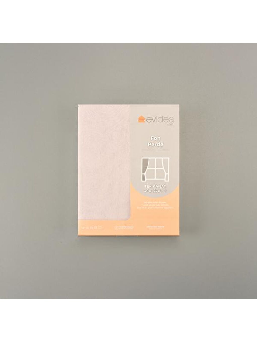 Pembe Soft Vista Fon Perde - Pudra - 300x270 cm-3