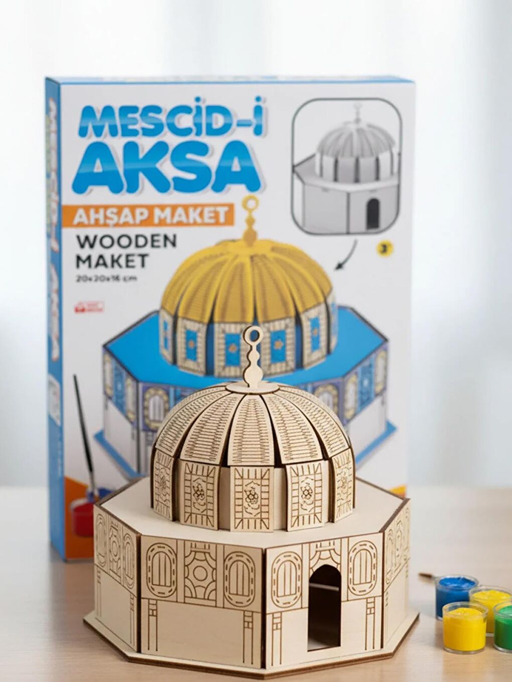 Oyuncak Mescid-İ Aksa 3D Ahsap Puzzle - Standart Standart-2