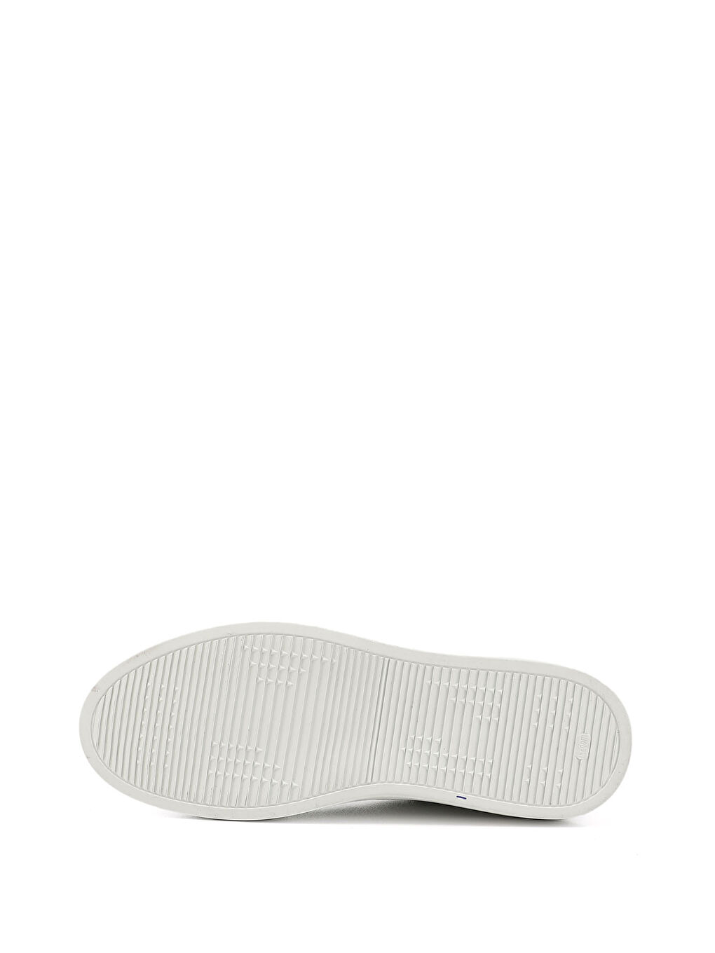 Beyaz Erkek BEYAZ-AÇIK GRİ Bağcıklı Kauçuk Taban Hakiki Deri Sneaker-3