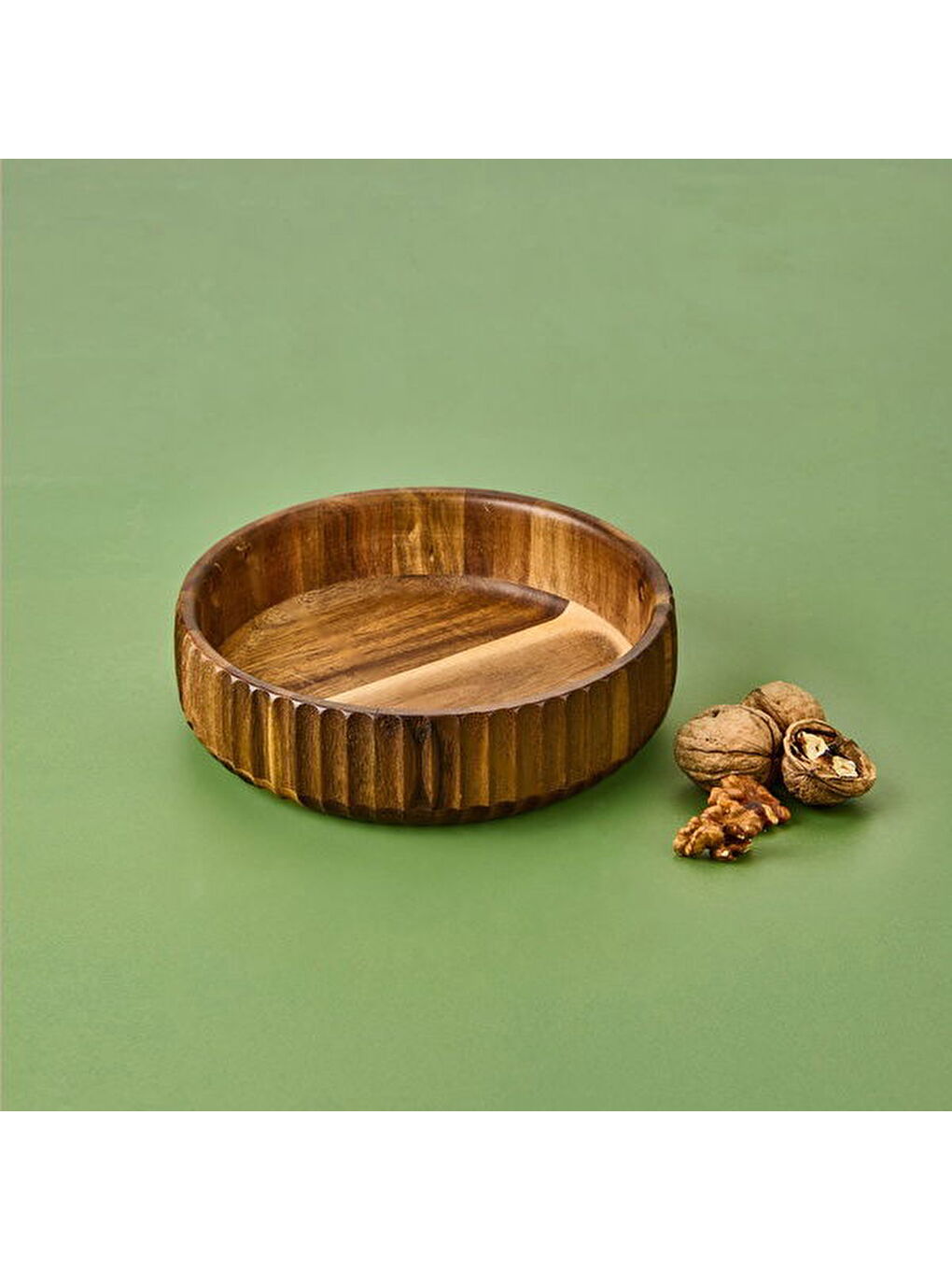 Akasya Curve Kase - Kahverengi - 22 cm-4