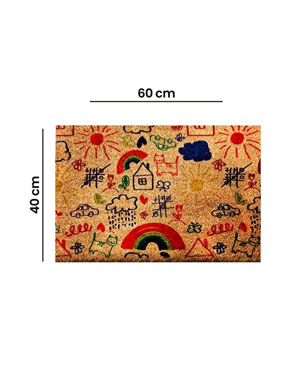 Bej Koko Kapı Paspası - Cartoon-2