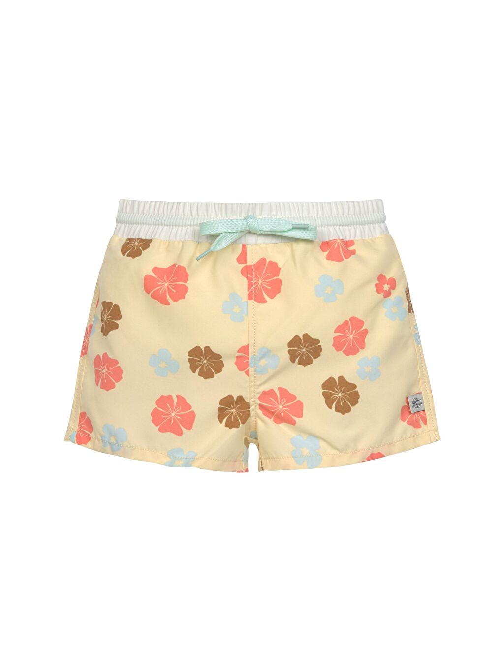 Ekru Flowers UV Korumalı Mayo Şort Vanilla