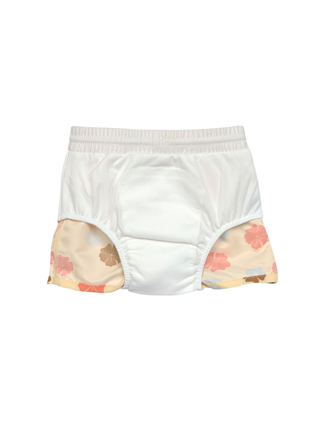 Ekru Flowers UV Korumalı Mayo Şort Vanilla-2