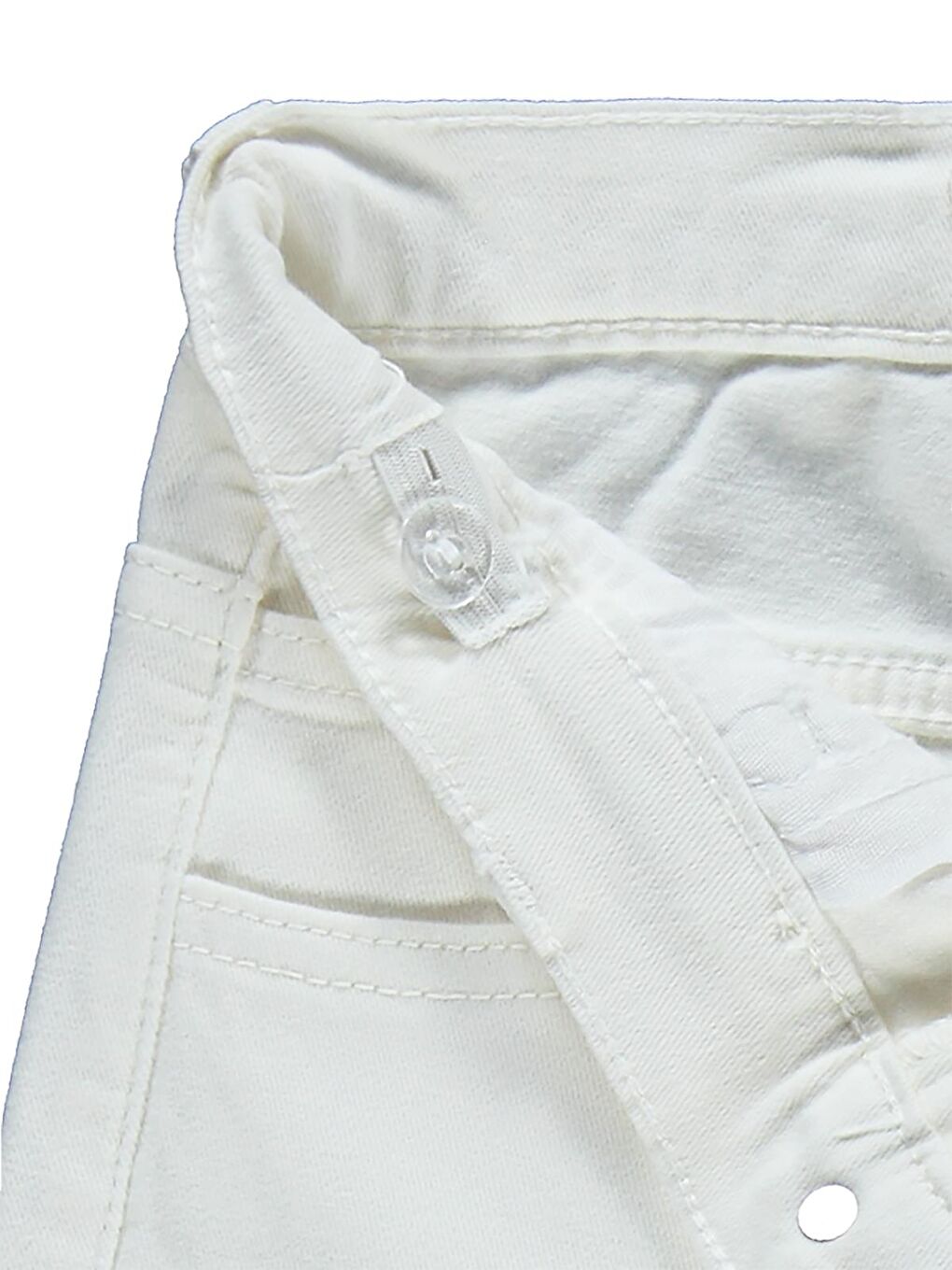 Girls Çilek Nakışlı 2-5 Yaş Pantolon - Kırık Beyaz-1