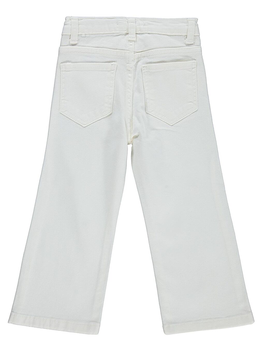 Girls Çilek Nakışlı 2-5 Yaş Pantolon - Kırık Beyaz-2