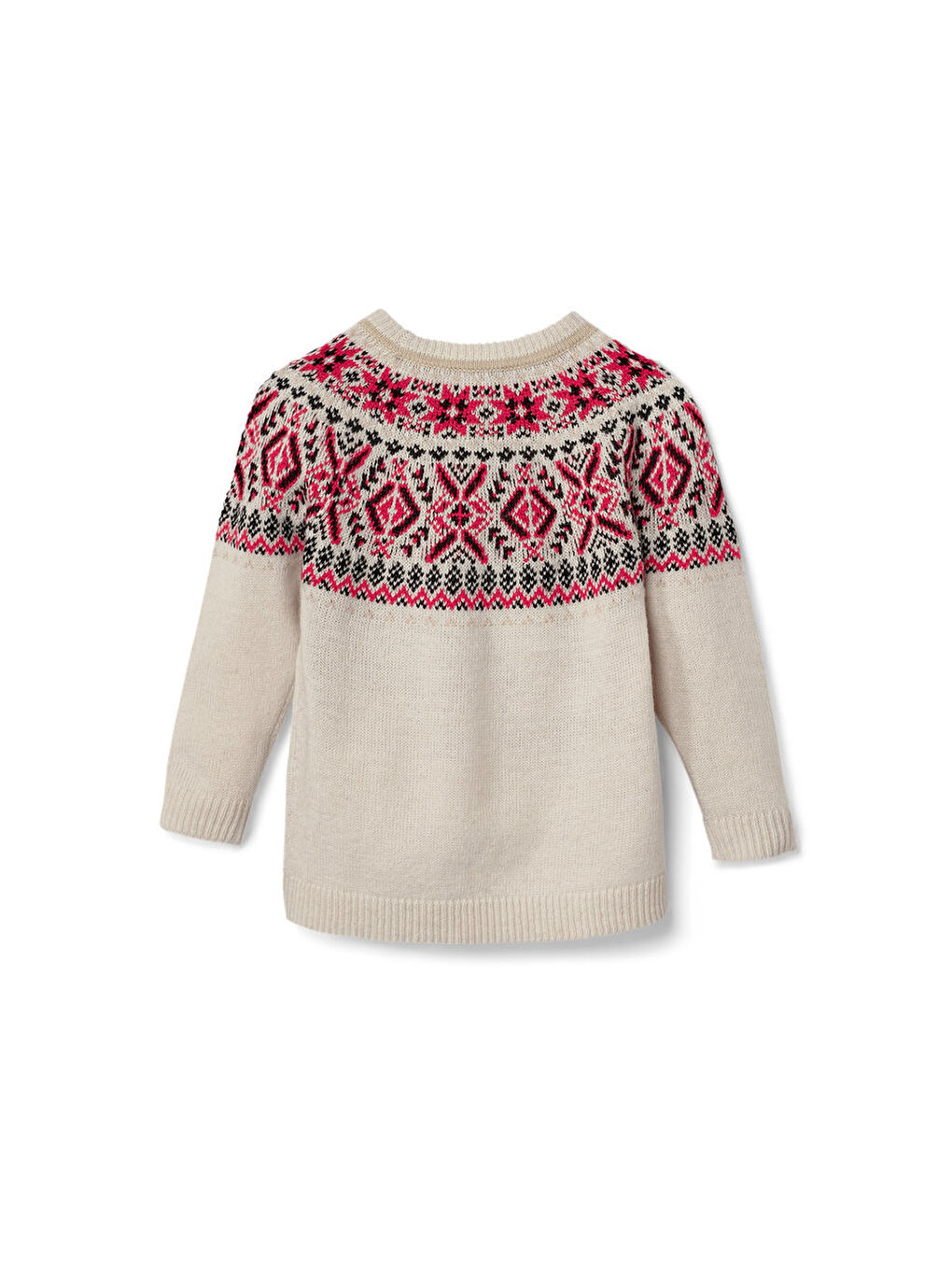 Ekru Çocuk Örgü Kazak, Norveç, GOTS-2