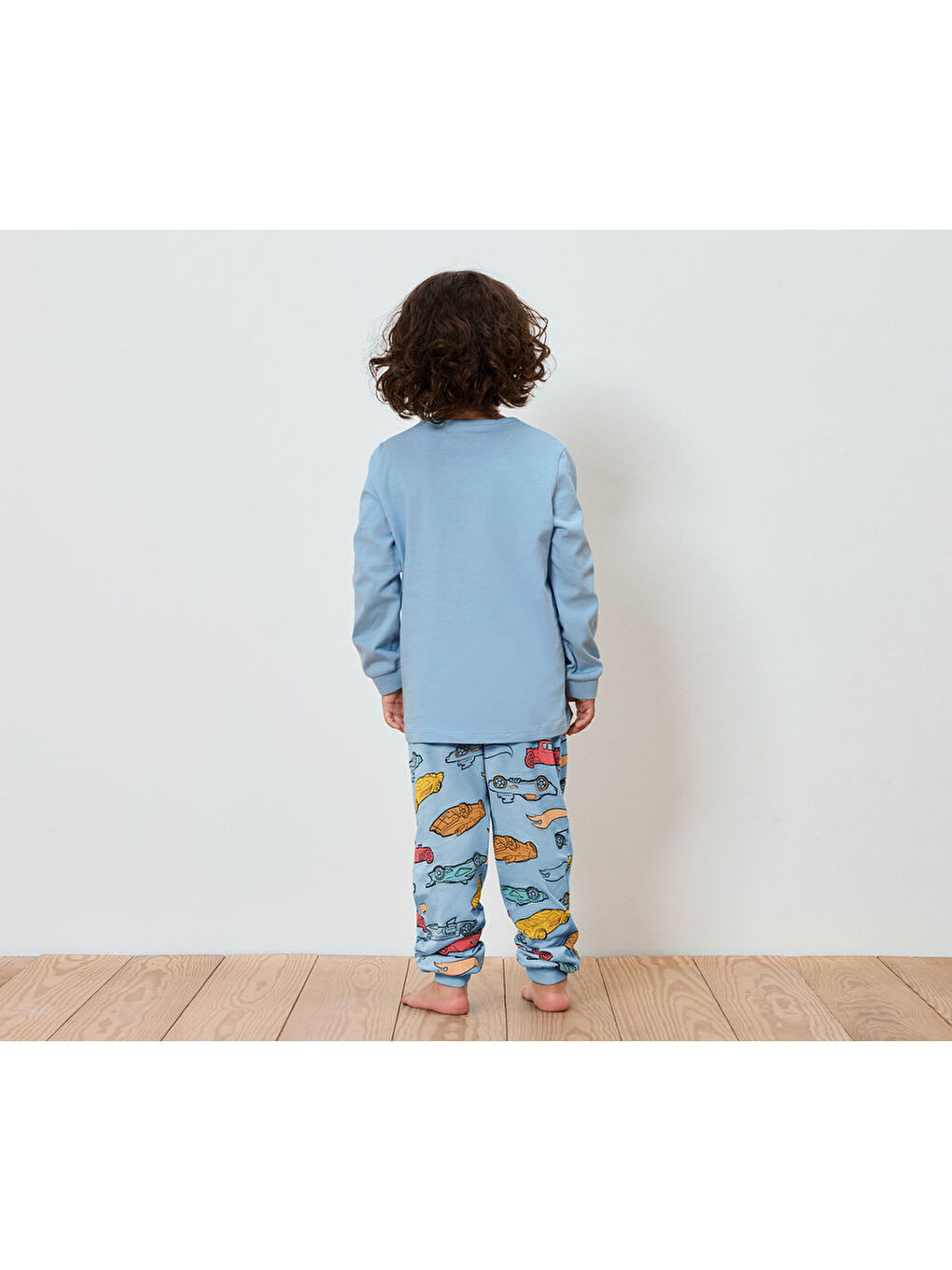 Mavi Erkek Çocuk Pijama, Hot Wheels-1