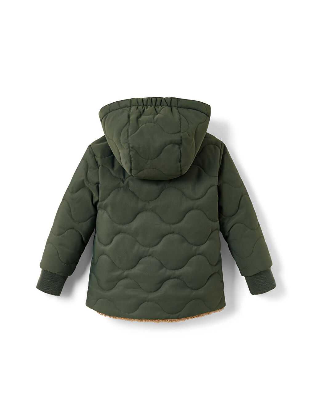 Yeşil Çocuk Çift Taraflı Ceket, Teddy-2