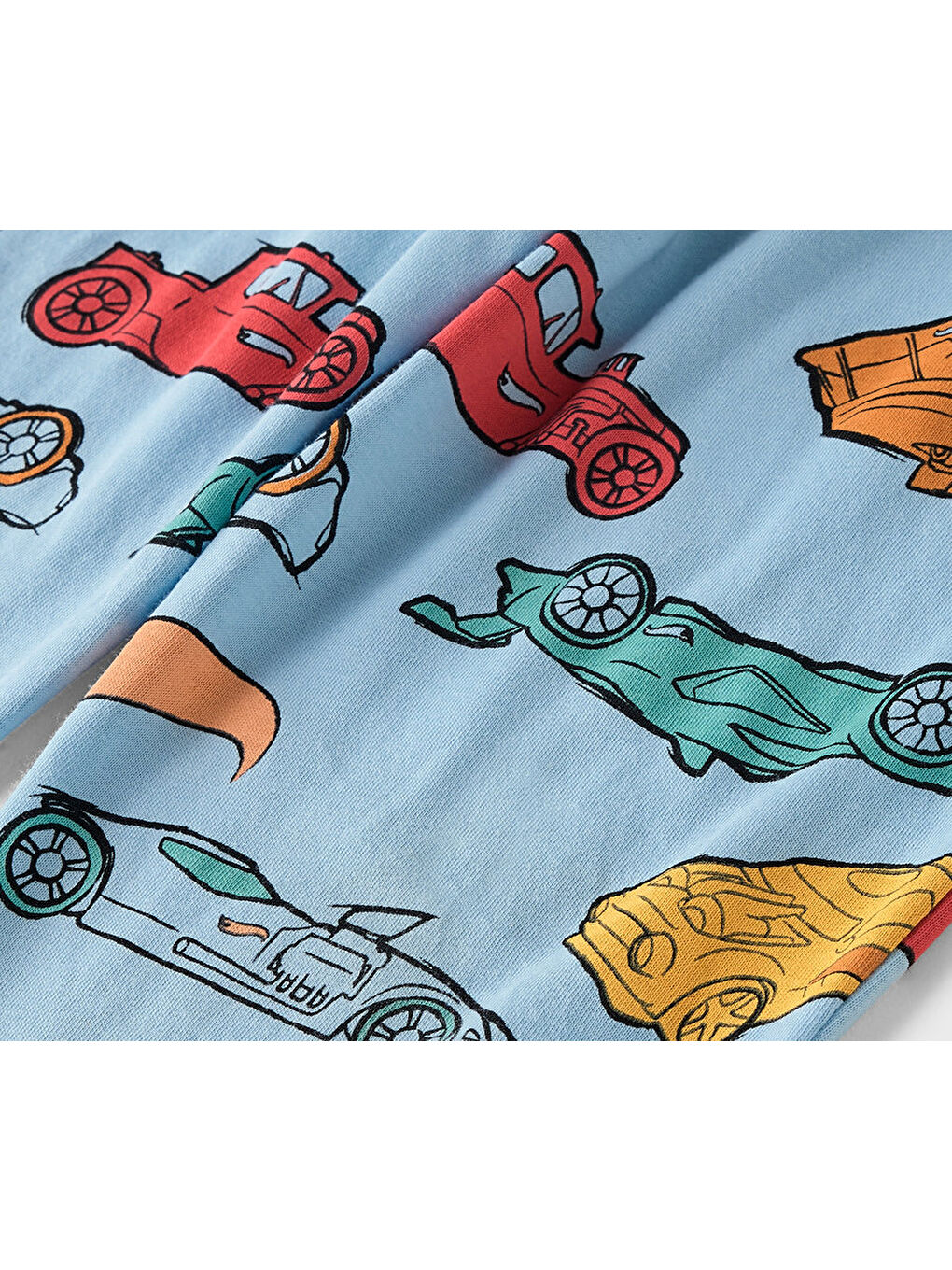 Mavi Erkek Çocuk Pijama, Hot Wheels-4
