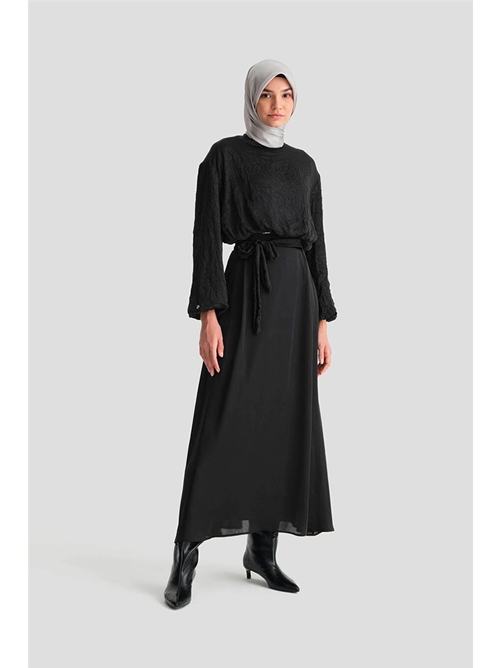 Balon Bluzlu Takım 24K6919 Siyah