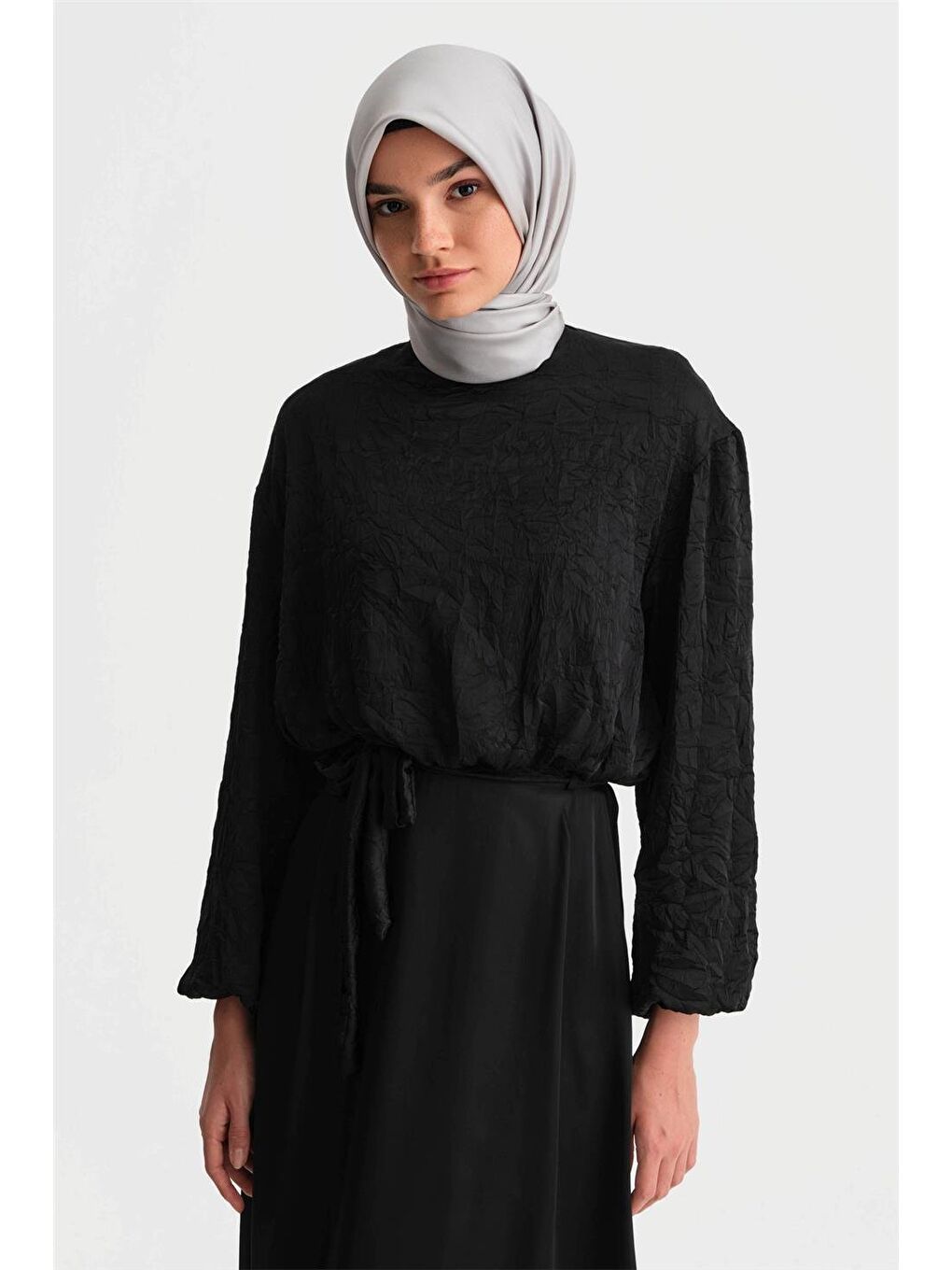 Balon Bluzlu Takım 24K6919 Siyah-2