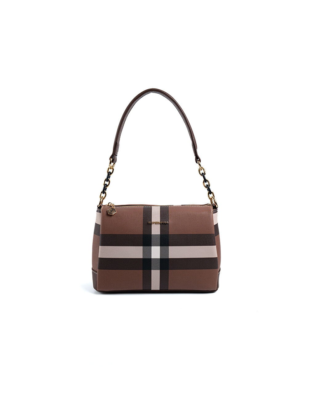 Kahverengi Kadın Çapraz Çanta 910-48076 SILVER POLO ÇAPRAZ BAYAN ÇANTASI MK85 KOYU KAHVE-MAT KAHVE