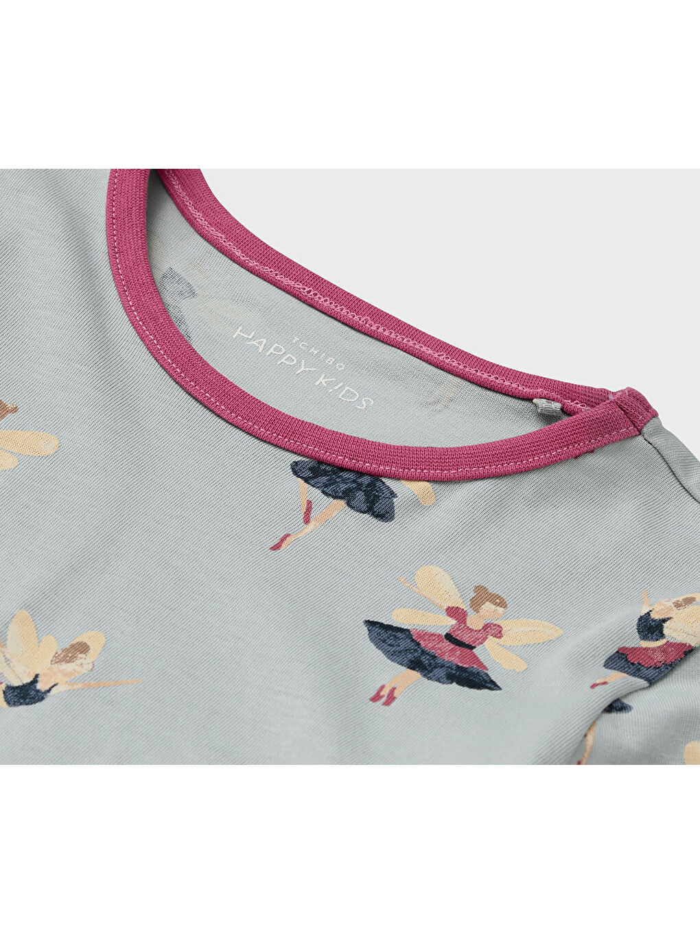 Gri Kız Çocuk Pijama, 2li-5