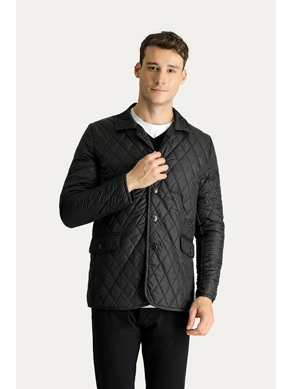 Siyah Kapitone Mont-1