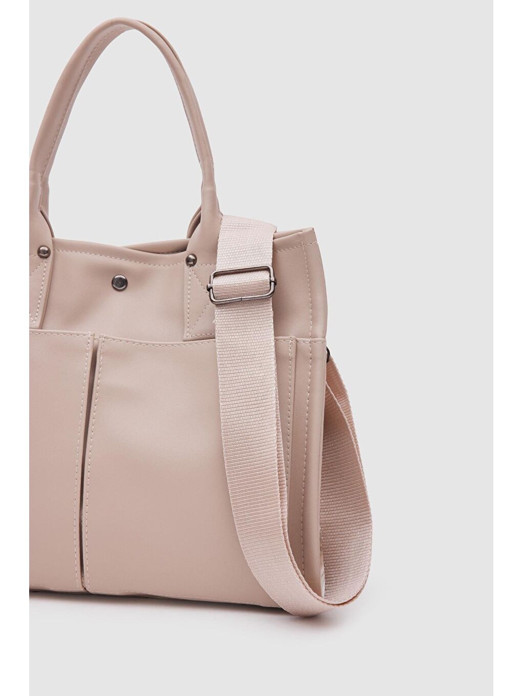 Yumi Omuz Çantası Bej-2