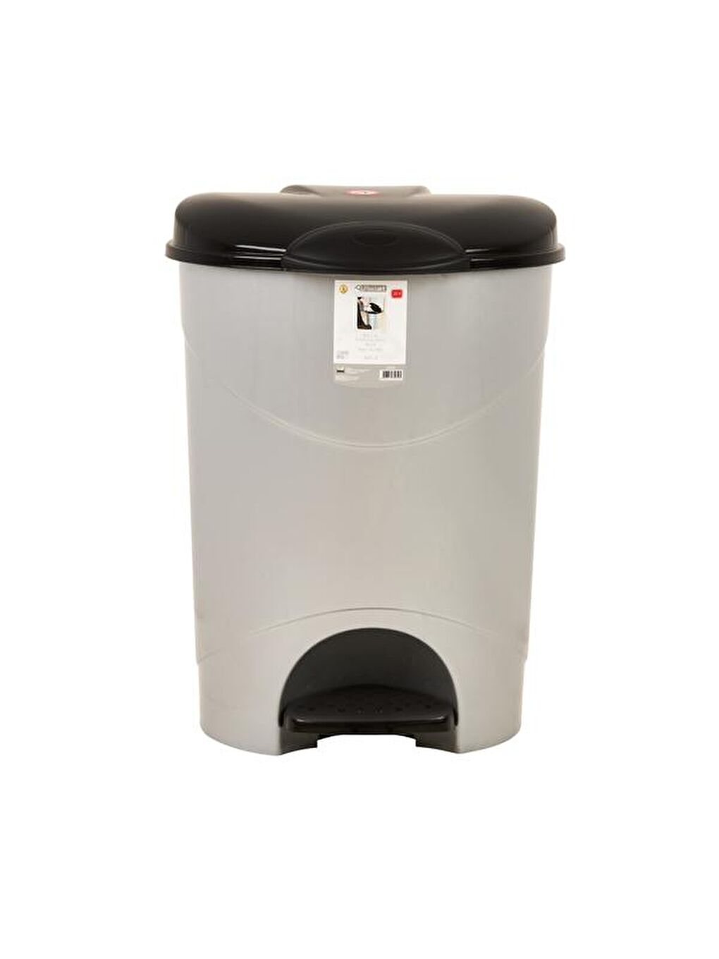 Bella Pedallı Çöp Kovası - Gri - 30 lt-3
