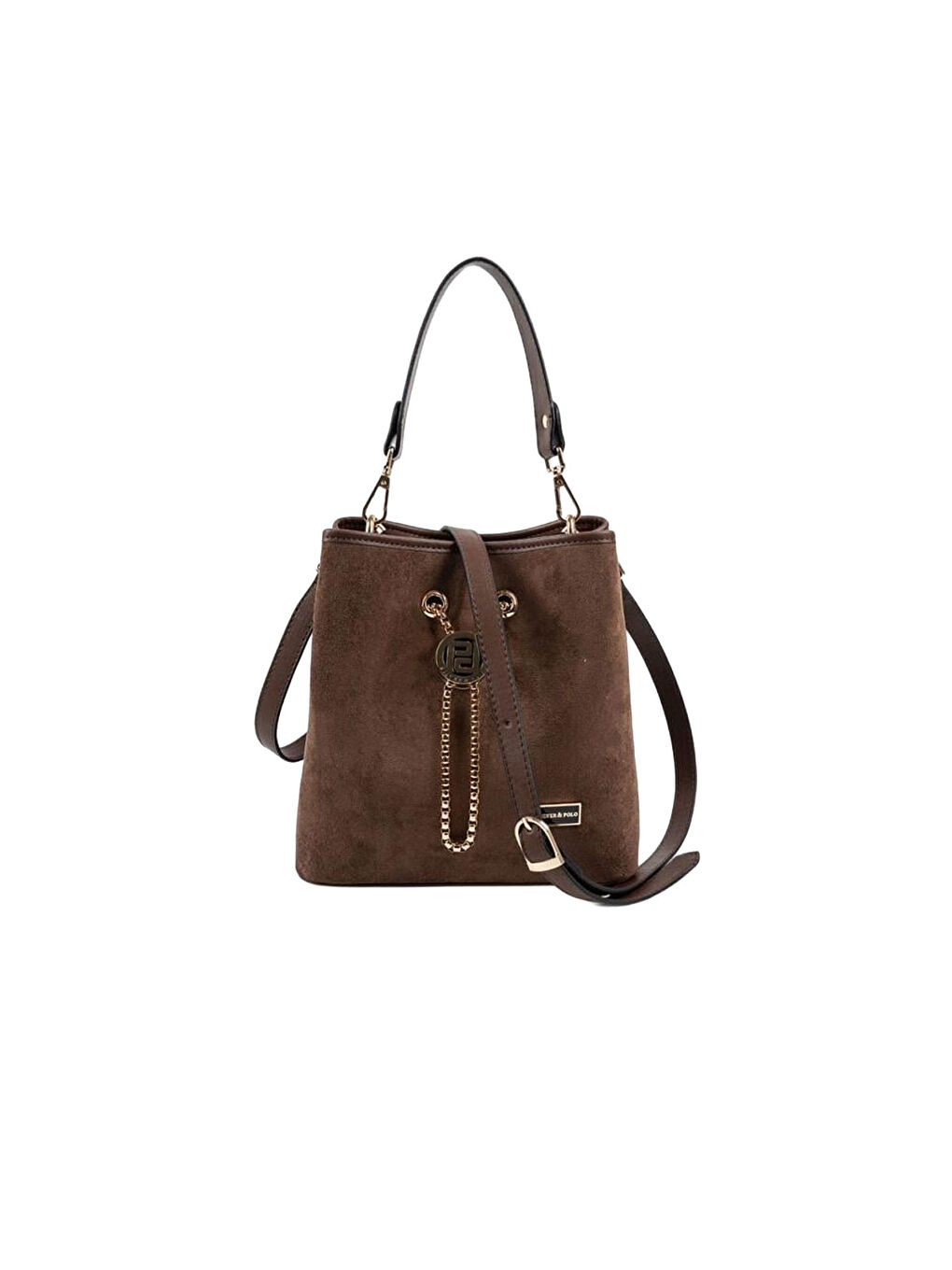 Kahverengi Kadın SP967-M12 SILVER POLO Çapraz Çanta Kahve-4