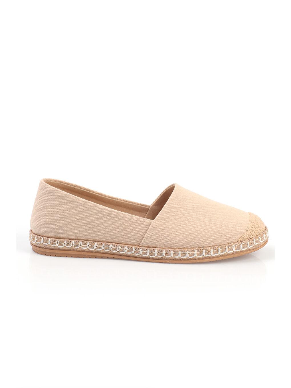 Capone Outfitters Bej Pasarella Keten Kadın Espadril