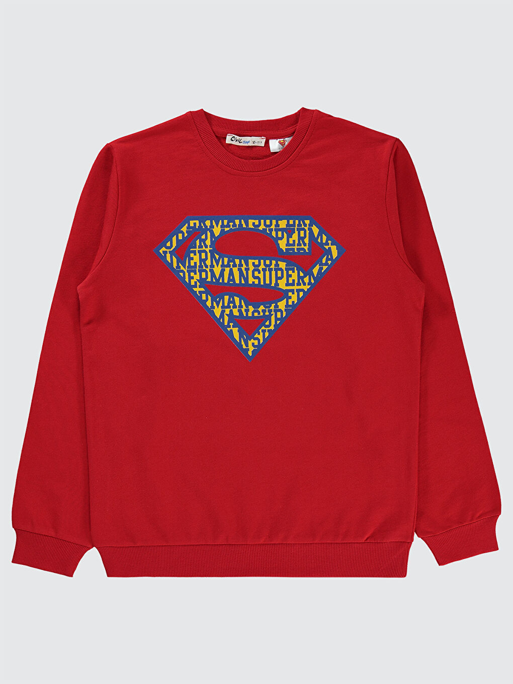 Civil Superman Erkek Çocuk Sweatshirt 10-13 Yaş Kırmızı