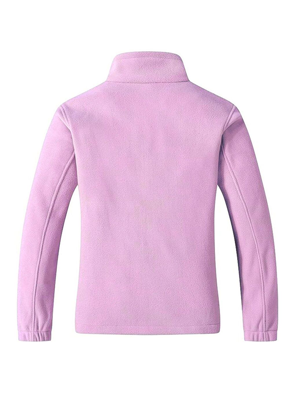 GENIUS STORE Lila Unisex Renkli Tam Fermuarlı Polar Fermuarlı Sweatshırt - 1