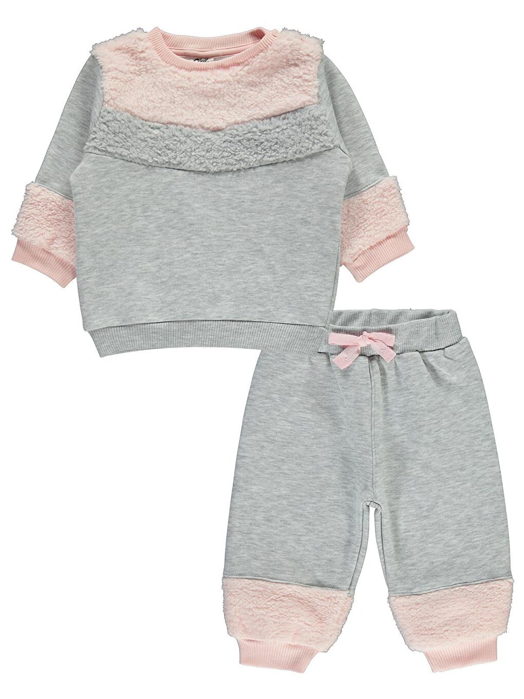 Beyaz Baby Kız Bebek Takım 6-18 Ay Karmelanj