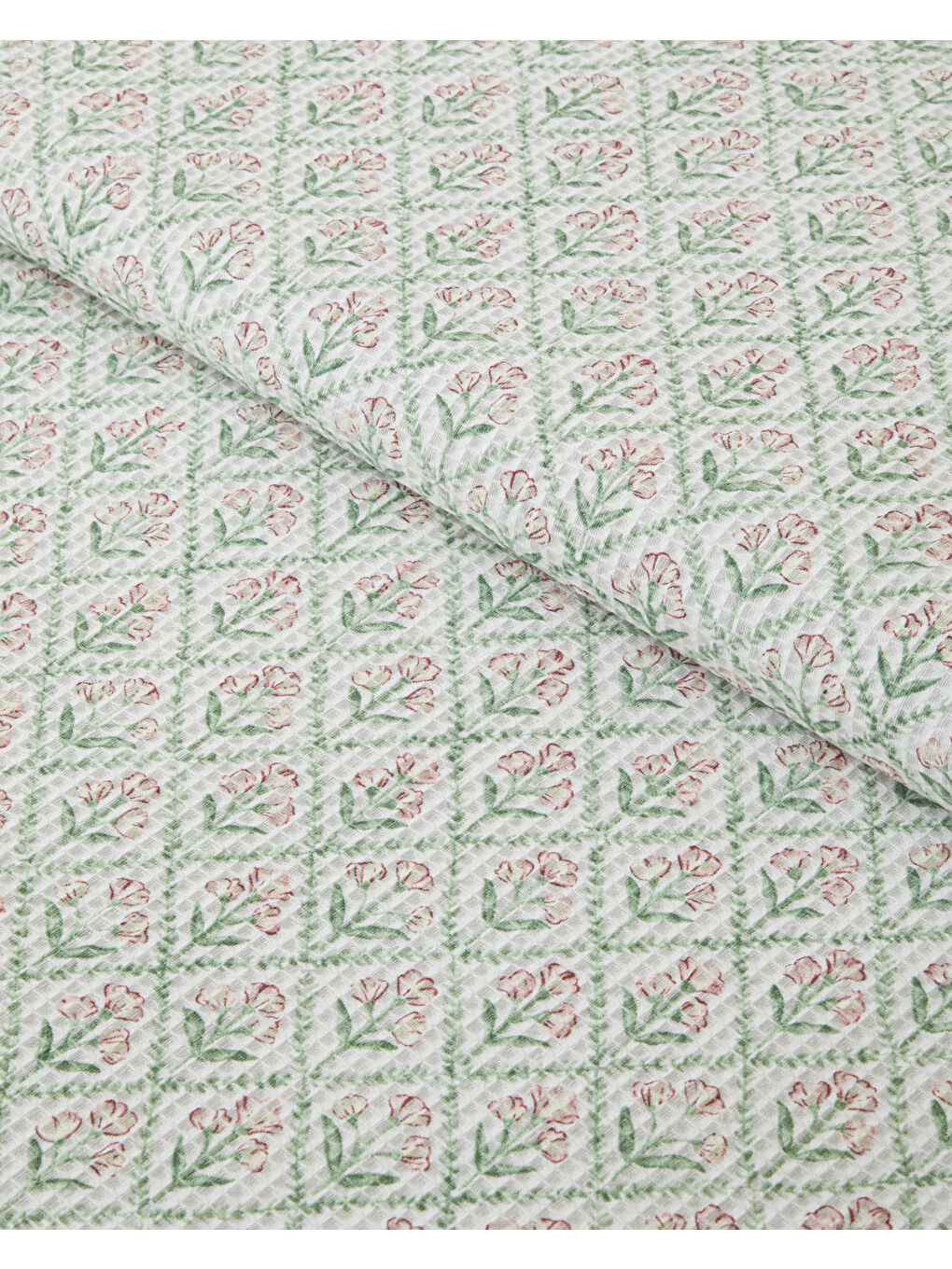 Bloom Crest Çift Kişilik Pike 200x220 cm Yeşil-2